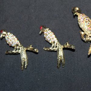 1950's 3 bird brooches